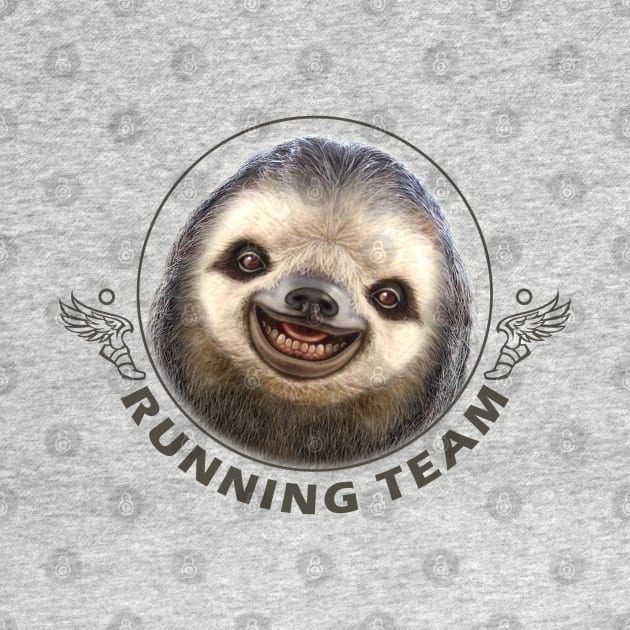 SLOTH RUNNING TEAM by ADAMLAWLESS